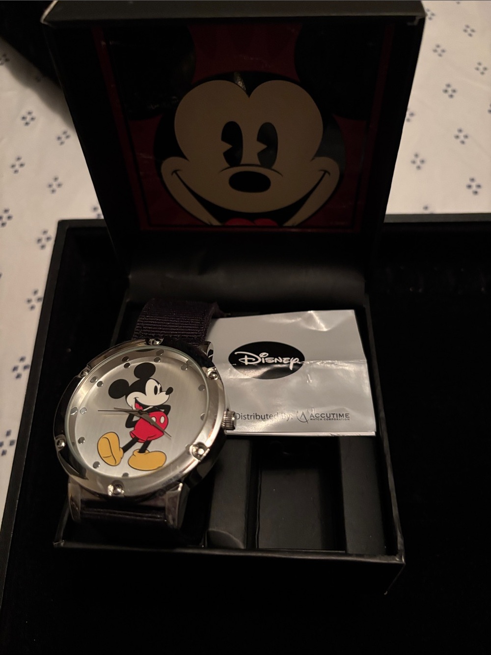 Disney Mickey Mouse Watch — Black, Red, Yellow